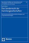 Krämer |  Das Sonderrecht der Familiengesellschaften | Buch |  Sack Fachmedien