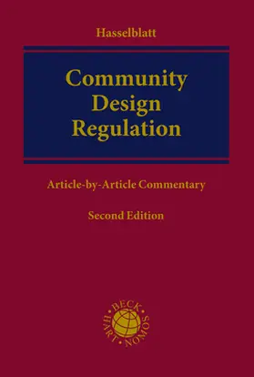 Hasselblatt |  Community Design Regulation | Buch |  Sack Fachmedien