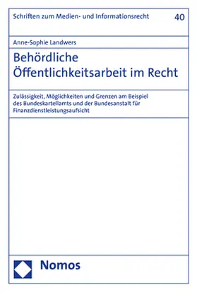 Landwers |  Behördliche Öffentlichkeitsarbeit im Recht | Buch |  Sack Fachmedien