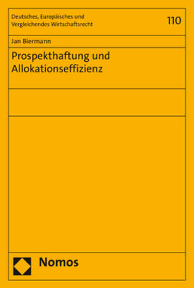 Biermann |  Prospekthaftung und Allokationseffizienz | Buch |  Sack Fachmedien
