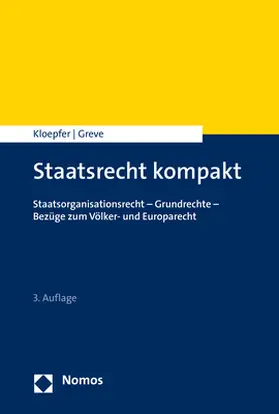 Kloepfer / Greve |  Staatsrecht kompakt | Buch |  Sack Fachmedien