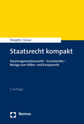 Kloepfer / Greve | Staatsrecht kompakt | Buch | 978-3-8487-5544-8 | sack.de