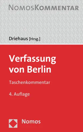 Driehaus |  Verfassung von Berlin | Buch |  Sack Fachmedien