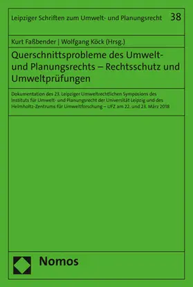 Faßbender / Köck |  Querschnittsprobleme des Umwelt- und Planungsrechts - Rechtsschutz und Umweltprüfungen | Buch |  Sack Fachmedien