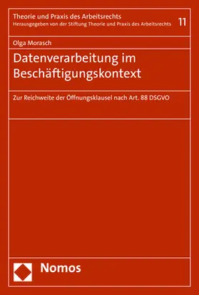 Morasch | Datenverarbeitung im Beschäftigungskontext | Buch | 978-3-8487-5683-4 | www.sack.de