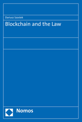 Szostek | Szostek, D: Blockchain and the Law | Buch | 978-3-8487-5693-3 | sack.de
