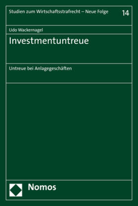 Wackernagel |  Wackernagel, U: Investmentuntreue | Buch |  Sack Fachmedien