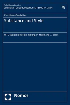 Gerstetter | Substance and Style | Buch | 978-3-8487-5768-8 | sack.de