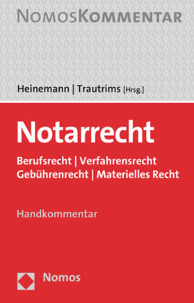 Heinemann / Trautrims  | Notarrecht | Medienkombination | 978-3-8487-5789-3 | sack.de