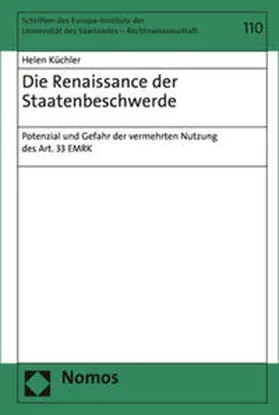 Küchler |  Die Renaissance der Staatenbeschwerde | Buch |  Sack Fachmedien