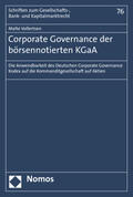 Vollertsen |  Corporate Governance der börsennotierten KGaA | Buch |  Sack Fachmedien