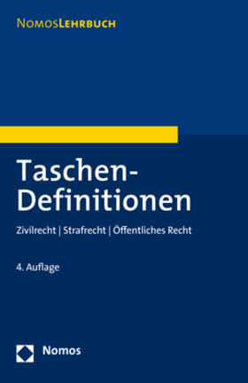 Nomos | Taschen-Definitionen | Buch | 978-3-8487-5827-2 | sack.de