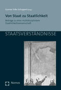 Schuppert |  Von Staat zu Staatlichkeit | Buch |  Sack Fachmedien