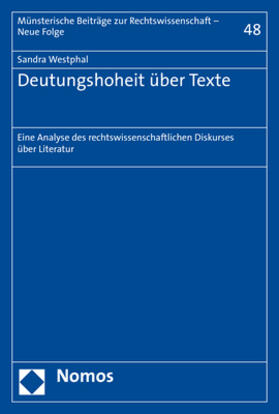 Westphal | Deutungshoheit über Texte | Buch | 978-3-8487-5942-2 | sack.de