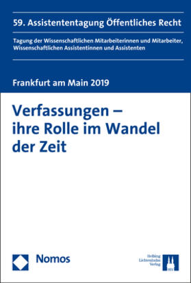 Donath / Bretthauer / Dickel-Görig | Verfassungen - ihre Rolle im Wandel der Zeit | Buch | 978-3-8487-5954-5 | sack.de