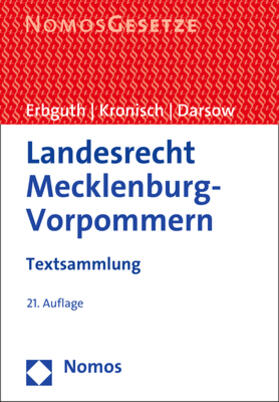 Erbguth / Kronisch / Darsow | Landesrecht Mecklenburg-Vorpommern | Buch | 978-3-8487-6009-1 | sack.de