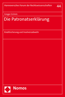 Grimm | Grimm, G: Patronatserklärung | Buch | 978-3-8487-6029-9 | sack.de