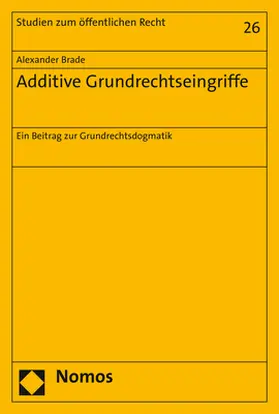 Brade |  Additive Grundrechtseingriffe | Buch |  Sack Fachmedien