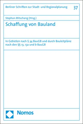 Mitschang |  Schaffung von Bauland | Buch |  Sack Fachmedien