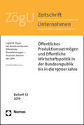 Ambrosius |  Öffentliches Produktionsvermögen und öffentliche Wirtschaftspolitik in der Bundesrepublik bis in die 1970er Jahre | Buch |  Sack Fachmedien