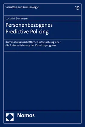 Sommerer | Personenbezogenes Predictive Policing | Buch | 978-3-8487-6233-0 | www.sack.de