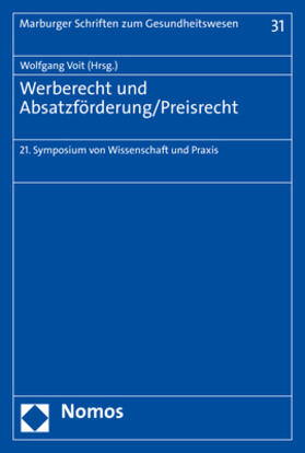 Voit | Werberecht und Absatzförderung/Preisrecht | Buch | 978-3-8487-6234-7 | sack.de