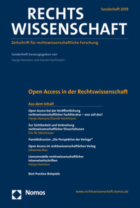 Hamann / Hürlimann | Open Access in der Rechtswissenschaft | Buch | 978-3-8487-6257-6 | sack.de