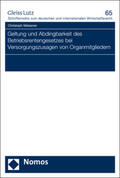 Meissner |  Geltung und Abdingbarkeit des Betriebsrentengesetzes bei Versorgungszusagen von Organmitgliedern | Buch |  Sack Fachmedien