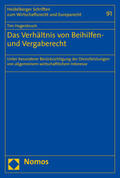 Hagenbruch |  Hagenbruch, T: Verhältnis von Beihilfen- und Vergaberecht | Buch |  Sack Fachmedien
