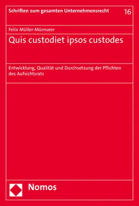 Müller-Mürnseer |  Quis custodiet ipsos custodes | Buch |  Sack Fachmedien