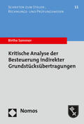 Sommer |  Kritische Analyse der Besteuerung indirekter Grundstücksübertragungen | Buch |  Sack Fachmedien