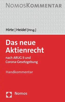 Hirte / Heidel |  Das neue Aktienrecht | Buch |  Sack Fachmedien