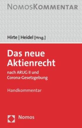 Hirte / Heidel | Das neue Aktienrecht | Buch | 978-3-8487-6554-6 | sack.de
