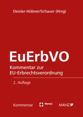 Deixler-Hübner / Schauer |  EuErbVO | Buch |  Sack Fachmedien