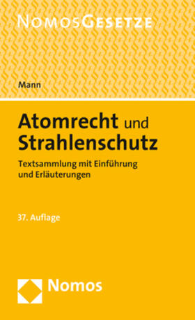 Mann | Mann, T: Atomrecht und Strahlenschutz | Buch | sack.de