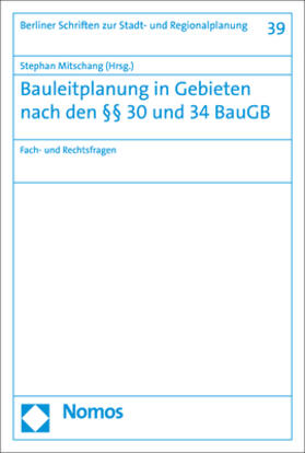 Mitschang | Bauleitplanung in Gebieten nach den §§ 30 und 34 BauGB | Buch | 978-3-8487-6627-7 | sack.de