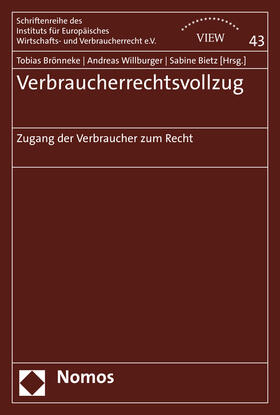 Brönneke / Willburger / Bietz | Verbraucherrechtsvollzug | Buch | 978-3-8487-6633-8 | sack.de