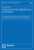 Sackmann |  Datenschutz bei der Digitalisierung der Mobilität | Buch |  Sack Fachmedien