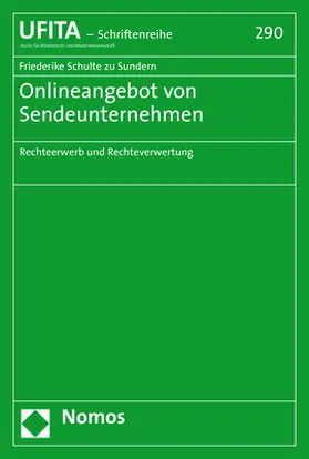 Schulte zu Sundern |  Onlineangebot von Sendeunternehmen | Buch |  Sack Fachmedien