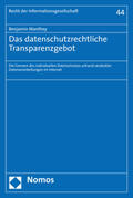 Manthey |  Manthey, B: Das datenschutzrechtliche Transparenzgebot | Buch |  Sack Fachmedien
