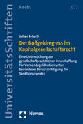 Erfurth |  Der Bußgeldregress im Kapitalgesellschaftsrecht | Buch |  Sack Fachmedien