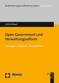Wewer |  Wewer, G: Open Government und Verwaltungsreform | Buch |  Sack Fachmedien