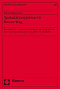 Noltensmeier |  Spekulationspreise im Bauvertrag | Buch |  Sack Fachmedien