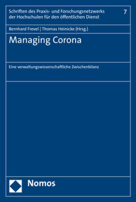 Frevel / Heinicke | Managing Corona | Buch | 978-3-8487-6833-2 | sack.de