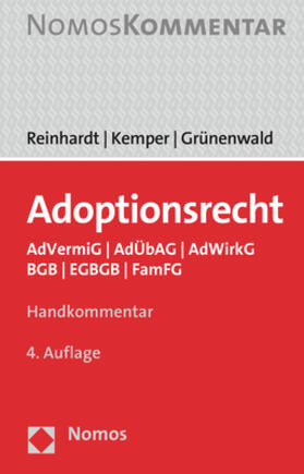 Reinhardt / Kemper / Grünenwald | Adoptionsrecht | Buch | 978-3-8487-6938-4 | sack.de