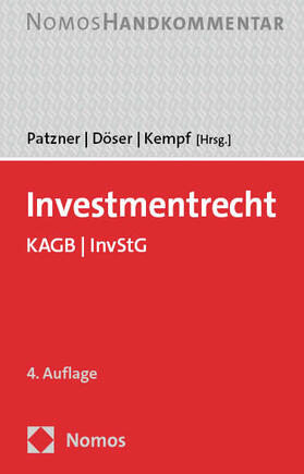 Patzner / Döser / Kempf |  Investmentrecht | Buch |  Sack Fachmedien