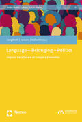 Jungbluth / Savedra / Vallentin |  Language – Belonging – Politics | Buch |  Sack Fachmedien