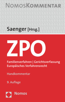 Saenger | ZPO: Zivilprozessordnung  | Medienkombination | 978-3-8487-7116-5 | sack.de