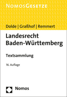 Dolde / Graßhof / Remmert | Landesrecht Baden-Württemberg | Buch | sack.de