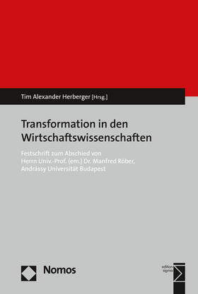Herberger |  Transformation in den Wirtschaftswissenschaften | Buch |  Sack Fachmedien